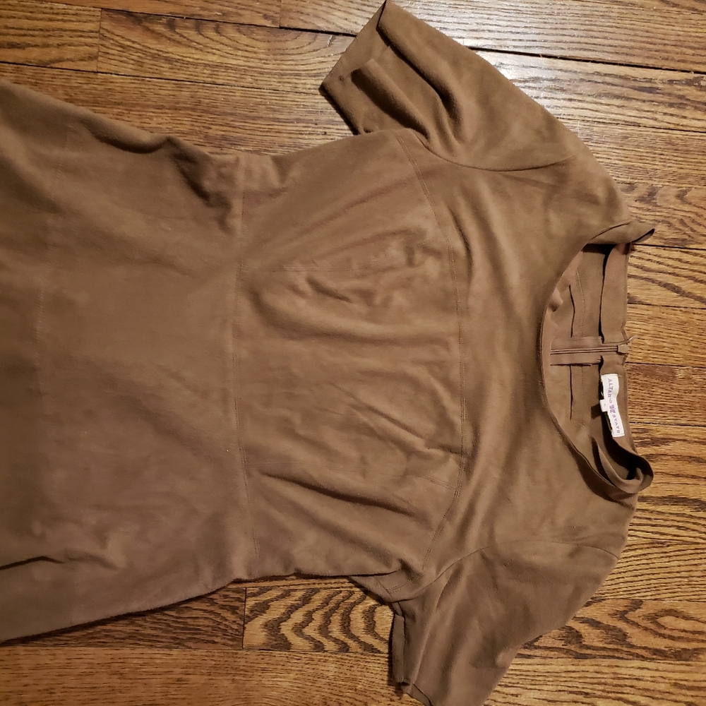 Suede short dress